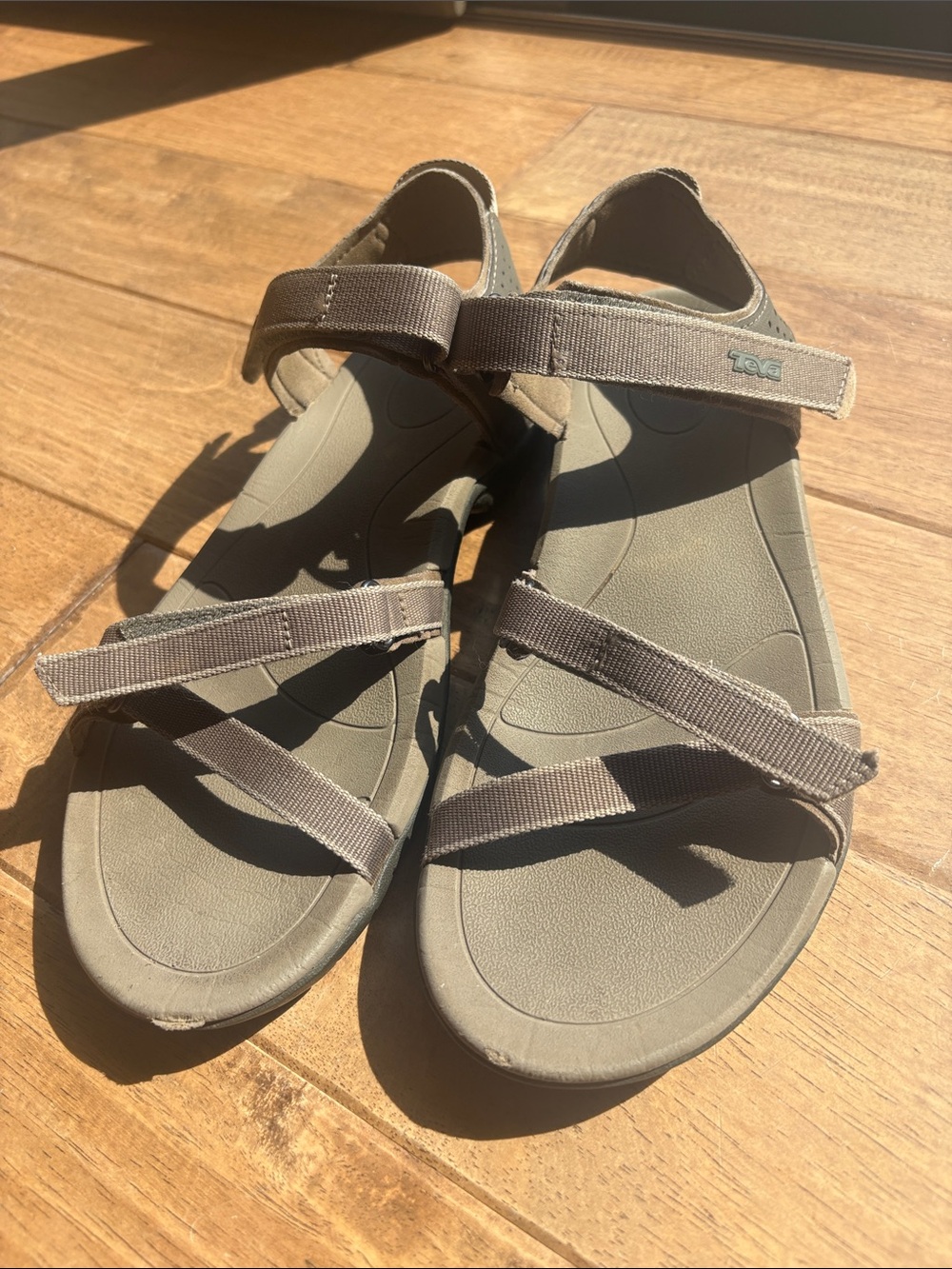 Taupe Teva Sandals